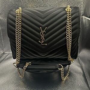 Gorgeous Yves Saint Laurent small Loulou in luxurious chevron quilted leather